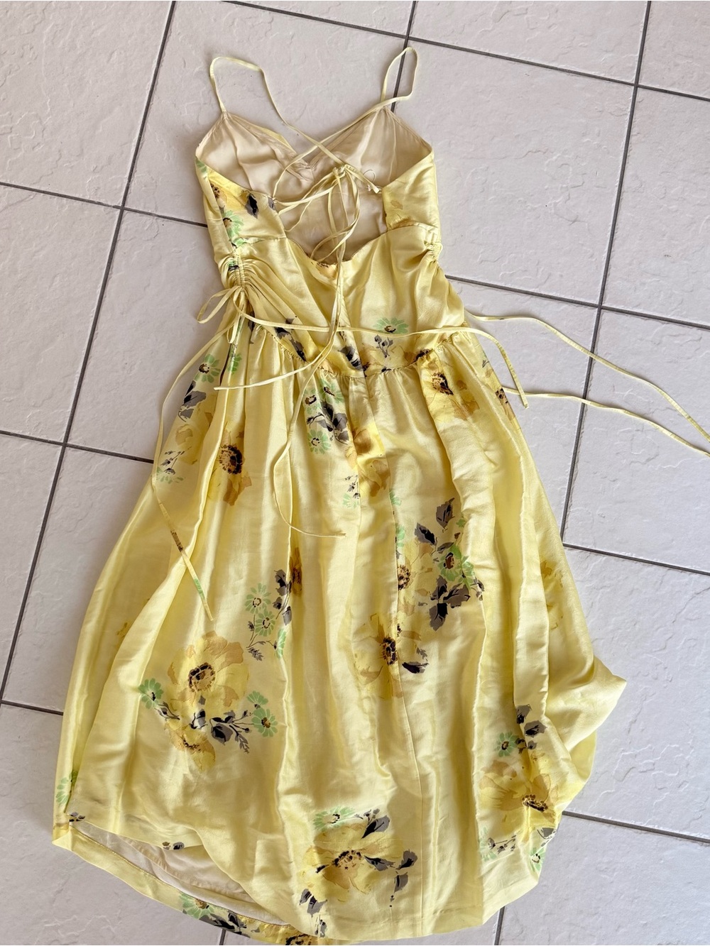 NWT Rebecca Taylor Positano Dress - Lemonade - Picture 7 of 10